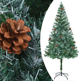 NNEVL Artificial Christmas Tree with Pinecones 180 cm