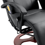 NNEVL Massage Chair Black Faux Leather