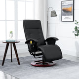 NNEVL Massage Chair Black Faux Leather