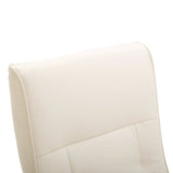 NNEVL Massage Chair Cream White Faux Leather