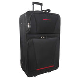 NNEVL 5 Piece Travel Luggage Set Black