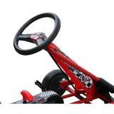 NNEVL Red Pedal Go Kart with Adjustable Seat