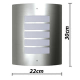 NNEVL 2 Stainless Steel Waterproof Wall Lights 60W