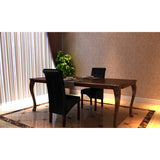 NNEVL Dining Chairs 2 pcs Black Faux Leather