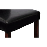 NNEVL Dining Chairs 2 pcs Black Faux Leather