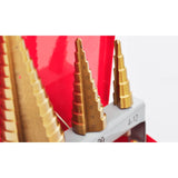NNEVL 3-Piece HSS Step Drill Set