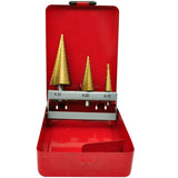 NNEVL 3-Piece HSS Step Drill Set