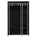 NNEVL Wardrobes 2 pcs Black Fabric