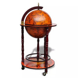 NNEVL Globe Bar Wine Stand Eucalyptus Wood
