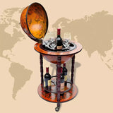 NNEVL Globe Bar Wine Stand Eucalyptus Wood