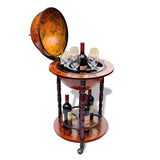 NNEVL Globe Bar Wine Stand Eucalyptus Wood