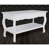 NNEVL Coffee Table 2 Tiers MDF White