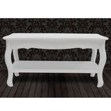 NNEVL Coffee Table 2 Tiers MDF White