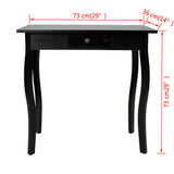 NNEVL Console Table MDF Black