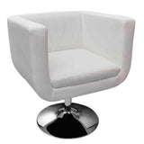 NNEVL Bar Stool White Faux Leather