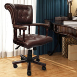 NNEVL Swivel Office Chair Brown