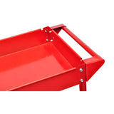 NNEVL 2 x Workshop Tool Trolley 100 kg 2 Shelves