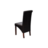 NNEVL Dining Chairs 4 pcs Black Faux Leather