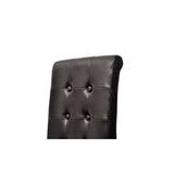 NNEVL Dining Chairs 4 pcs Black Faux Leather