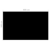 NNEVL Floating Rectangular PE Solar Pool Film 8 x 5 m Black