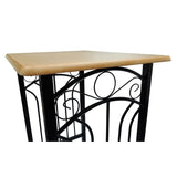 NNEVL Breakfast/Dinner Table Dining Set MDF with Black