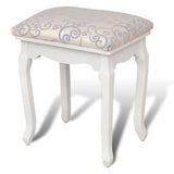 NNEVL Dressing Stool Warm White Fabric