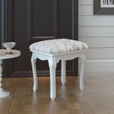 NNEVL Dressing Stool Warm White Fabric