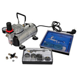 NNEVL Airbrush Compressor Set with 2 Pistols