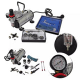 NNEVL Airbrush Compressor Set with 2 Pistols