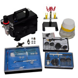 NNEVL Airbrush compressor set with 3 pistols 255 x 135 x 220 mm