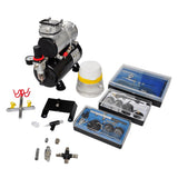 NNEVL Airbrush compressor set with 3 pistols 310 x 150 x 310 mm