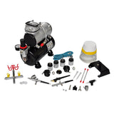 NNEVL Airbrush compressor set with 3 pistols 310 x 150 x 310 mm