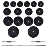 NNEVL Barbell + 2 Dumbbell Set 60.5kg