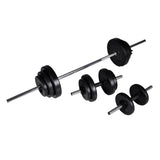 NNEVL Barbell +2 Dumbbell Set 30.5kg