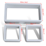 NNEVL Cuboid shelf set of 3