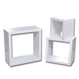 NNEVL Cube shelf set of 3 white