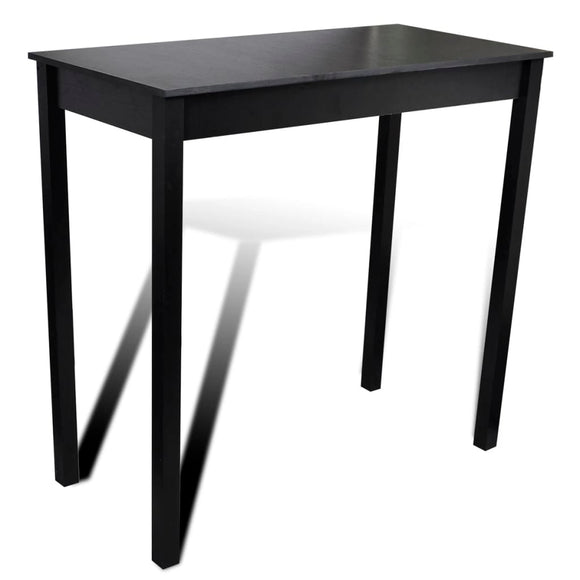 NNEVL Bar Table MDF Black 115x55x107 cm
