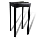 NNEVL Bar Table MDF Black 55x55x107 cm