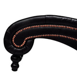 NNEVL Chaise Longue Brown Faux Leather