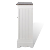 NNEVL Cabinet 2 Doors 1 Drawer White Wood