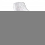 NNEVL Bar Stools 2 pcs White Faux Leather