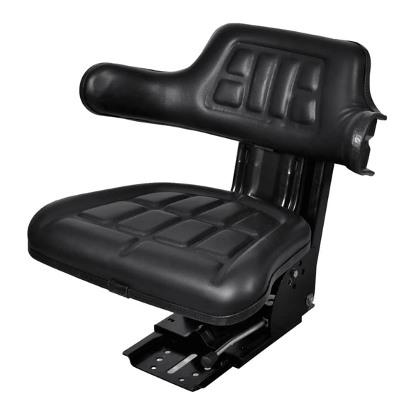 NNEVL Tractor Seat with Suspension Black