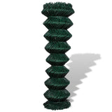 NNEVL Chain Link Fence Steel 1.5x25 m Green