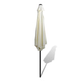 NNEVL Parasol Sand White 3m Steel Pole