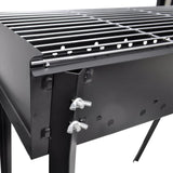 NNEVL BBQ Stand Charcoal Barbecue Square 75 x 28 cm