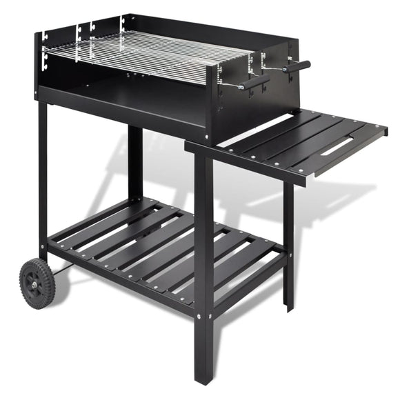 NNEVL BBQ Stand Charcoal Barbecue 2 Wheels
