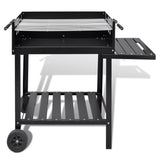 NNEVL BBQ Stand Charcoal Barbecue 2 Wheels