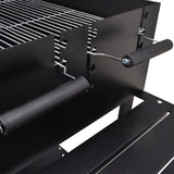 NNEVL BBQ Stand Charcoal Barbecue 2 Wheels