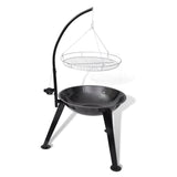 NNEVL BBQ Stand Charcoal Barbecue Hang Round
