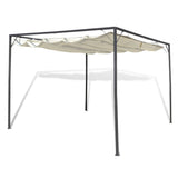 NNEVL Garden Gazebo with Retractable Roof Canopy